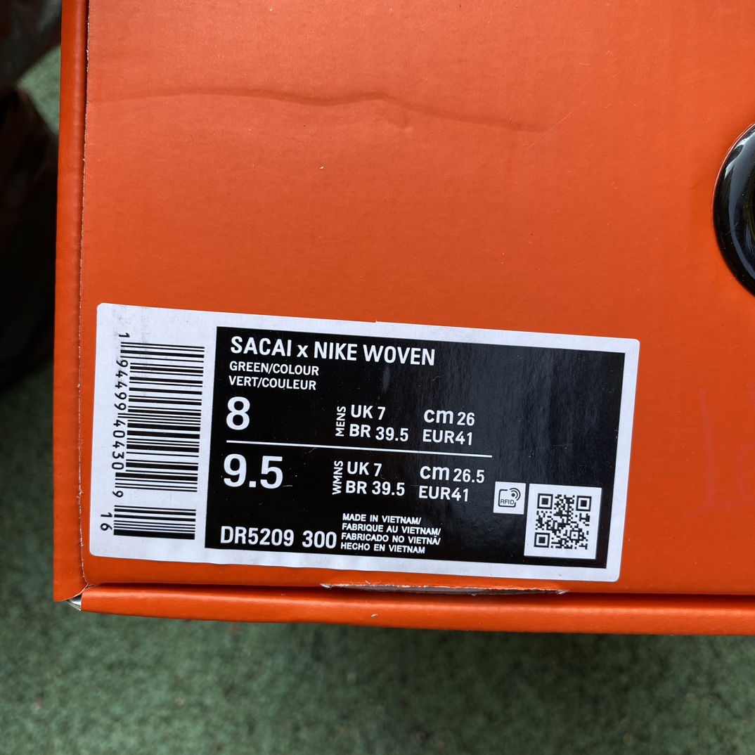 Sacai4.0绿彩尺码36-45S