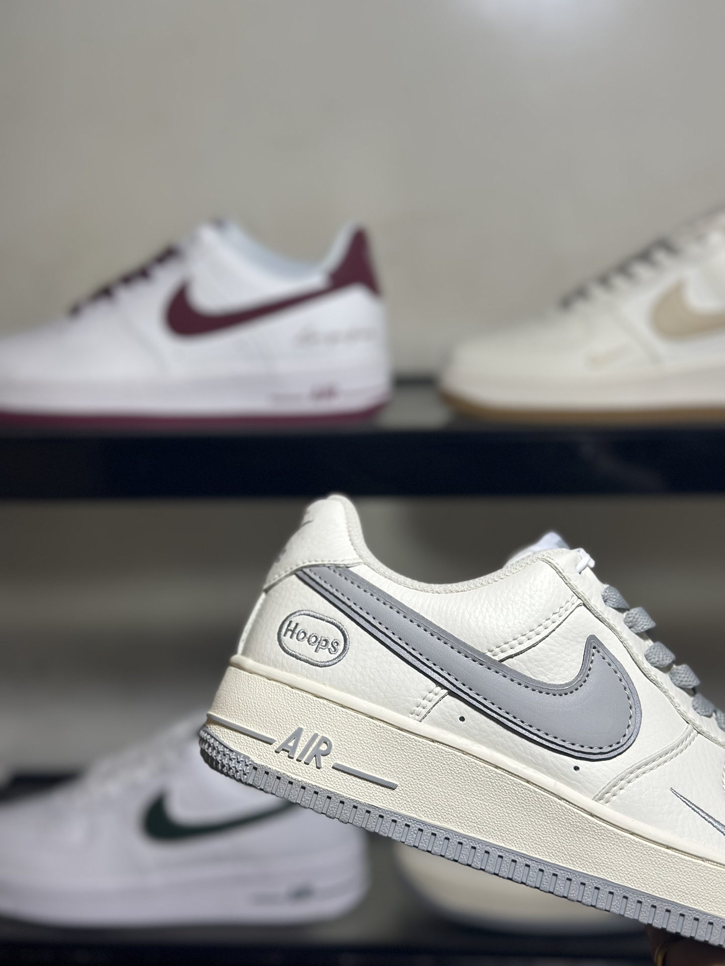 NikeAirForce1Low米白