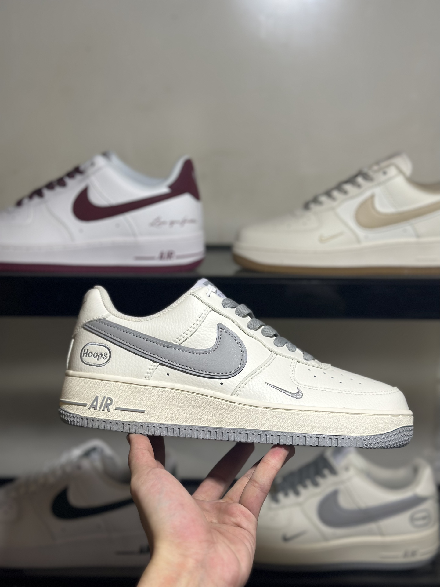 NikeAirForce1Low米白