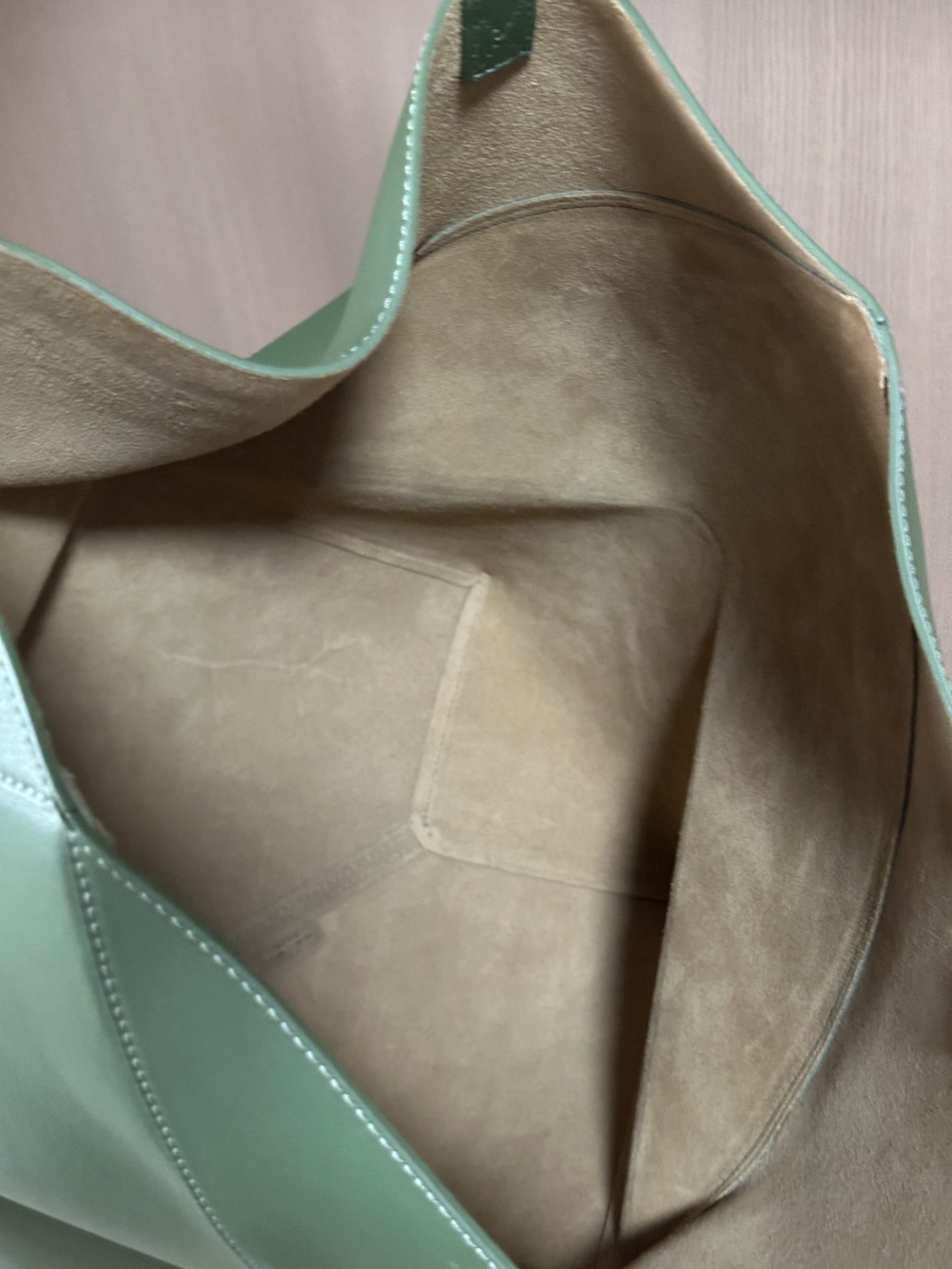 Loewe Puzzle Fold Large Tote Bag Soft Shiny Leather Green 42-41-18 cm 7 i1692605735 3161 3