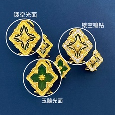 BC80 (玉髓光面)意大利高级珠宝品牌Buccellati布契拉提复古宫廷风四叶草 四瓣花贝壳玛瑙玉髓 BC80 (玉髓光面)意大利高级珠宝品牌Buccellati布契拉提复古宫廷风四叶草 四瓣花贝壳玛瑙玉髓