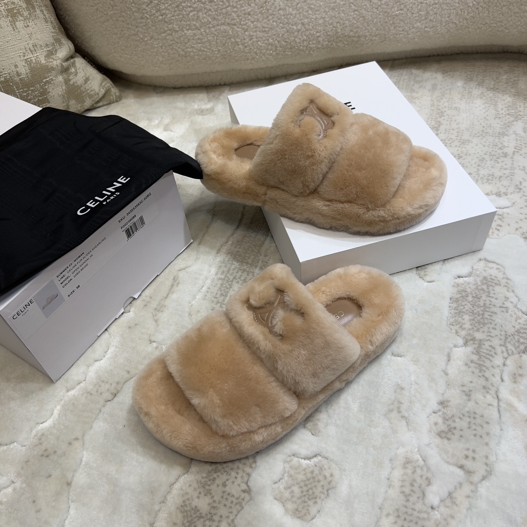셀린느 울 퍼 슬리퍼 상세 이미지 8