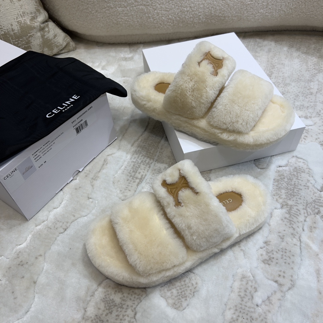 셀린느 울 퍼 슬리퍼 상세 이미지 8
