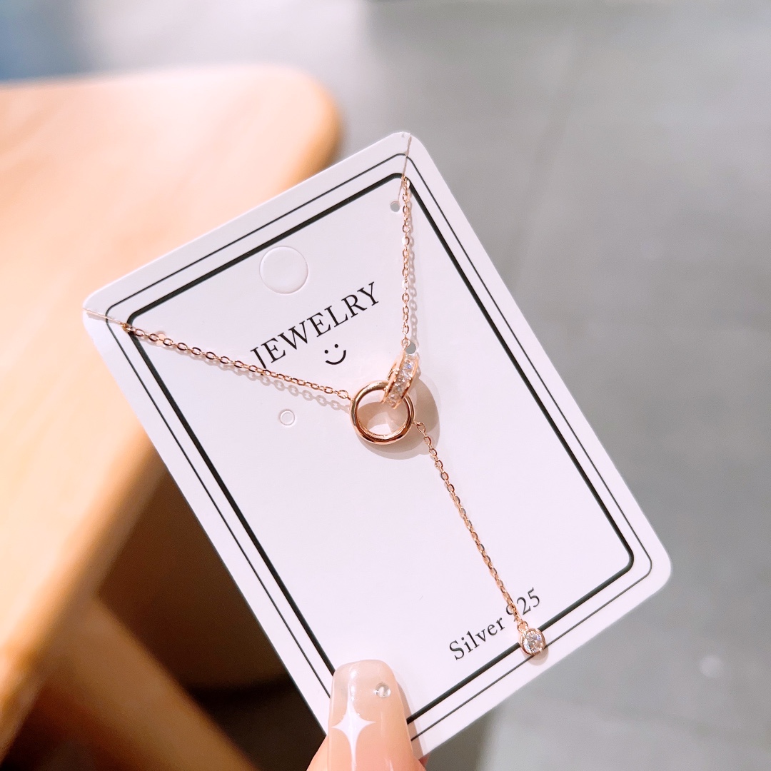 柔らか高品質シルバーネックレスゴールド ウェディング