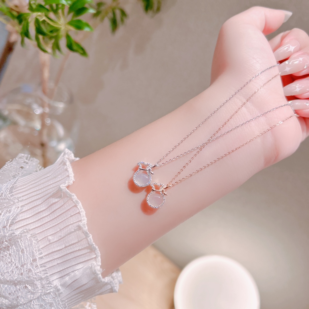 軽やかS925スターリングシルバーネックレスゴールド 晩餐会