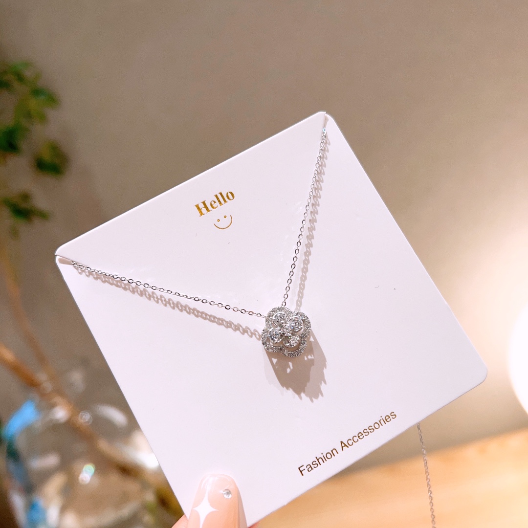 Solid Silver Necklace Premium Anniversary Gold