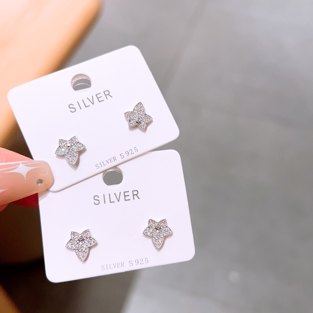 高級感ニッケル無添加銀イヤリングシルバー 婚約