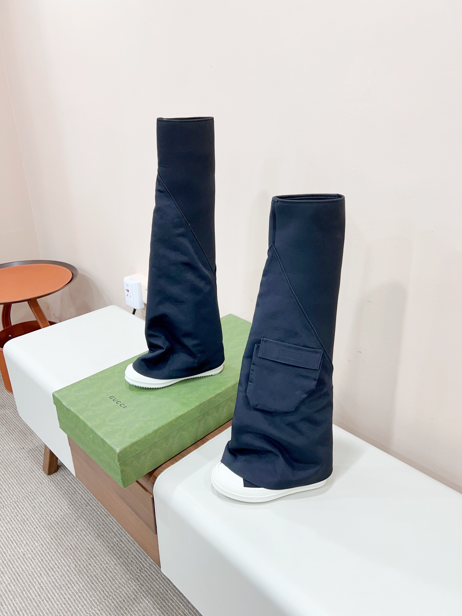 Rick Owens 2023 SS Certified: DRKSHDW Sole-Source Crotch Boots Available in Size 35-40 - 图片 3