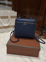 AAA Replica
 Loro Piana Bags Backpack Ostrich Leather Fashion