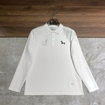 Where Can I Find
 Thom Browne Clothing T-Shirt Luxury Fashion Replica Designers
 Black Blue Brown White Cotton Fall/Winter Collection Long Sleeve