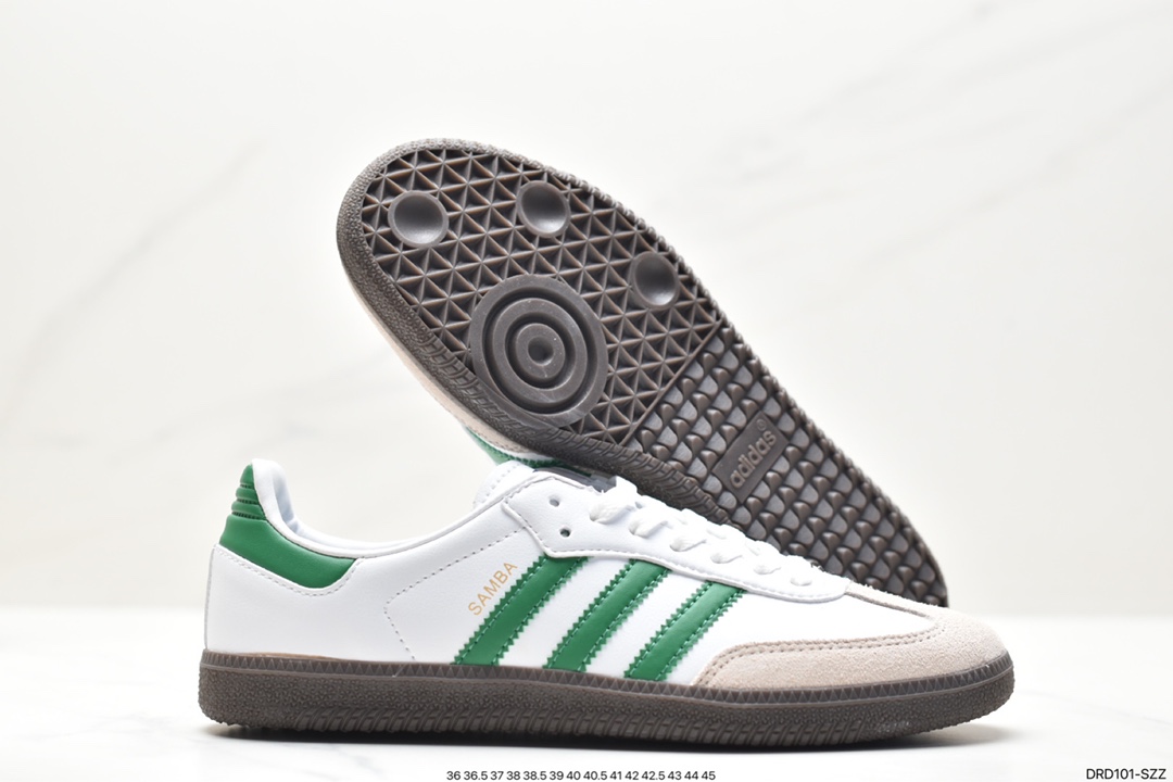 Adidas Originals Samba Vegan OG Samba series sports shoes IG1024