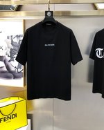 Balenciaga Clothing T-Shirt Exclusive Cheap
 Apricot Color Black Men Cotton Spring/Summer Collection Short Sleeve