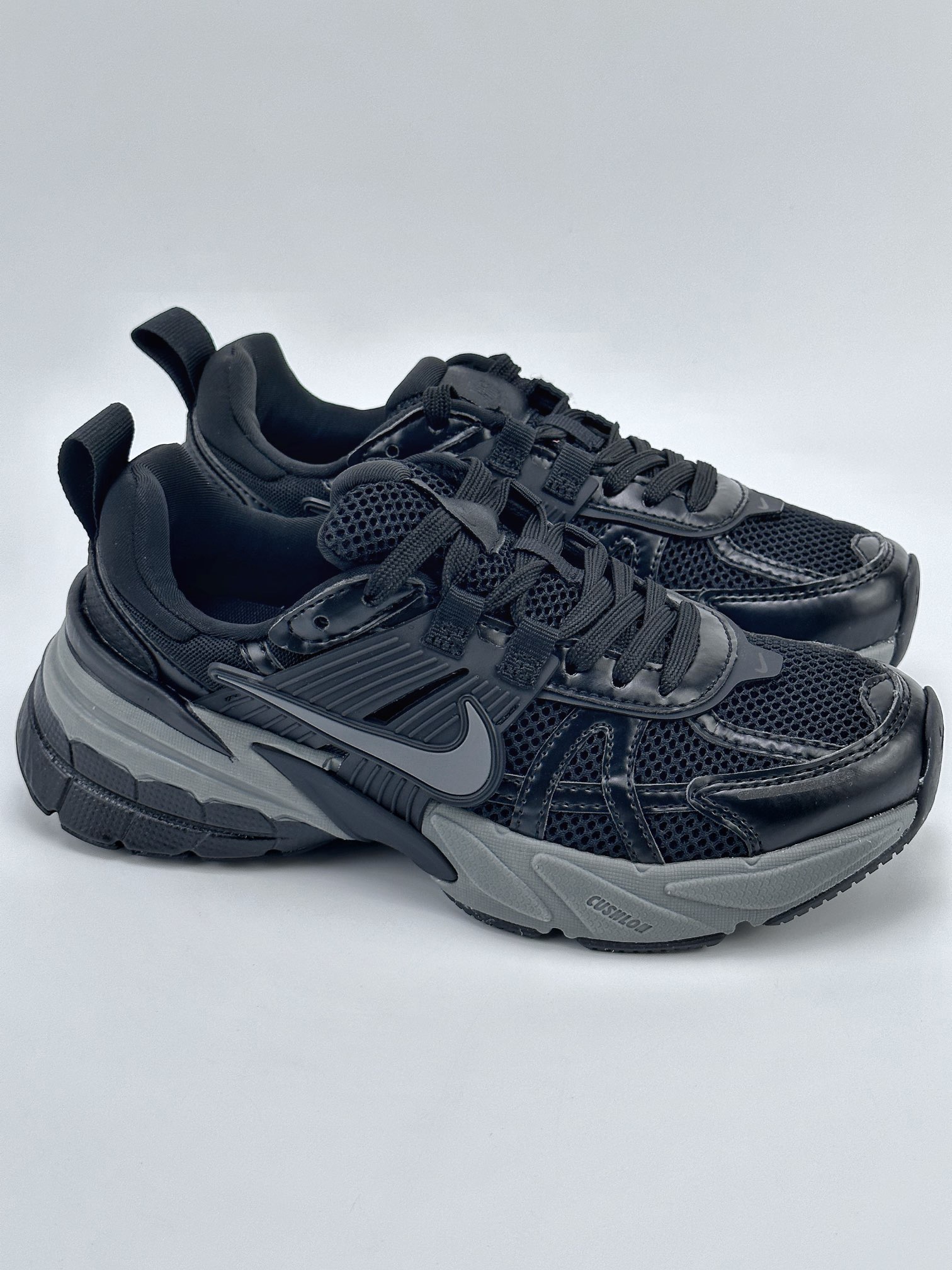 NIKE V2K Runtekk black gray shock absorption non-slip retro low-top running shoes FD0736-113