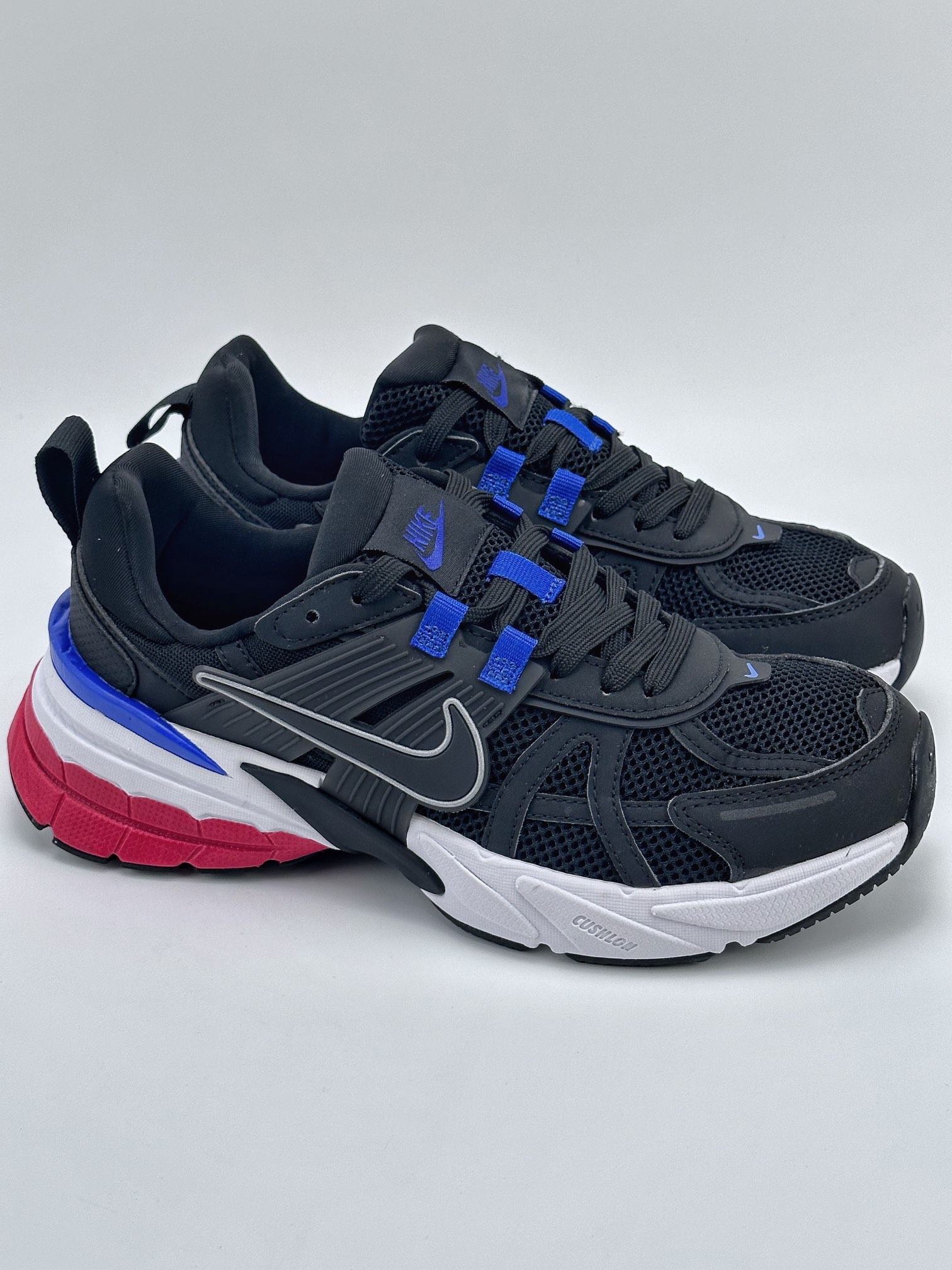 NIKE V2K Runtekk black, blue, red, shock-absorbing, non-slip retro low-top running shoes FD0736-106