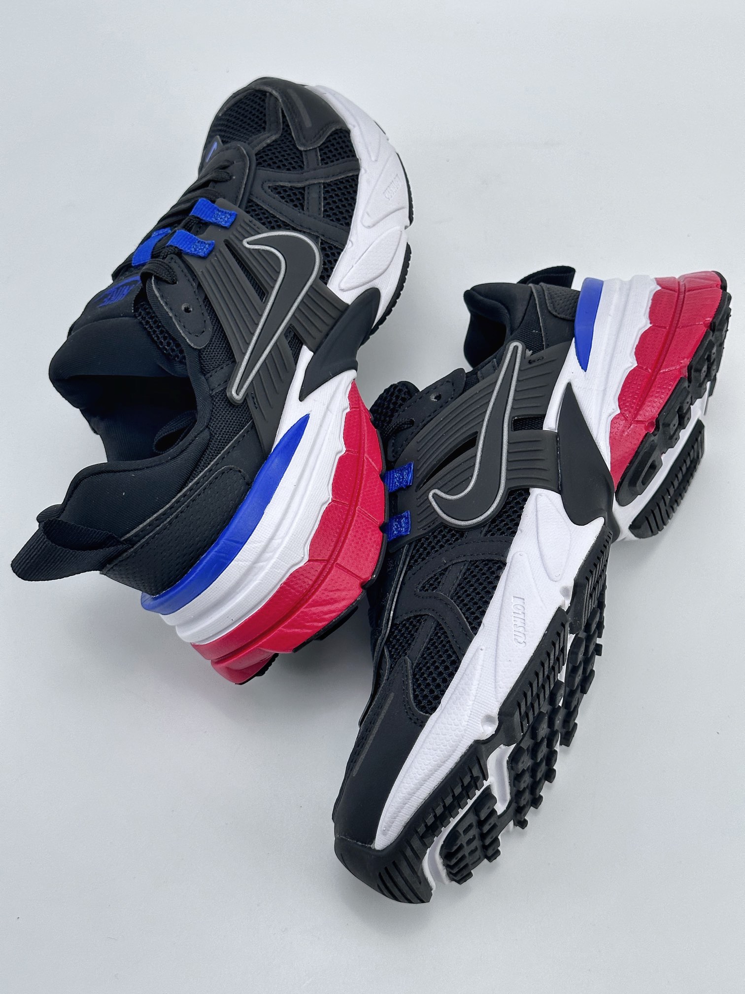 NIKE V2K Runtekk black, blue, red, shock-absorbing, non-slip retro low-top running shoes FD0736-106