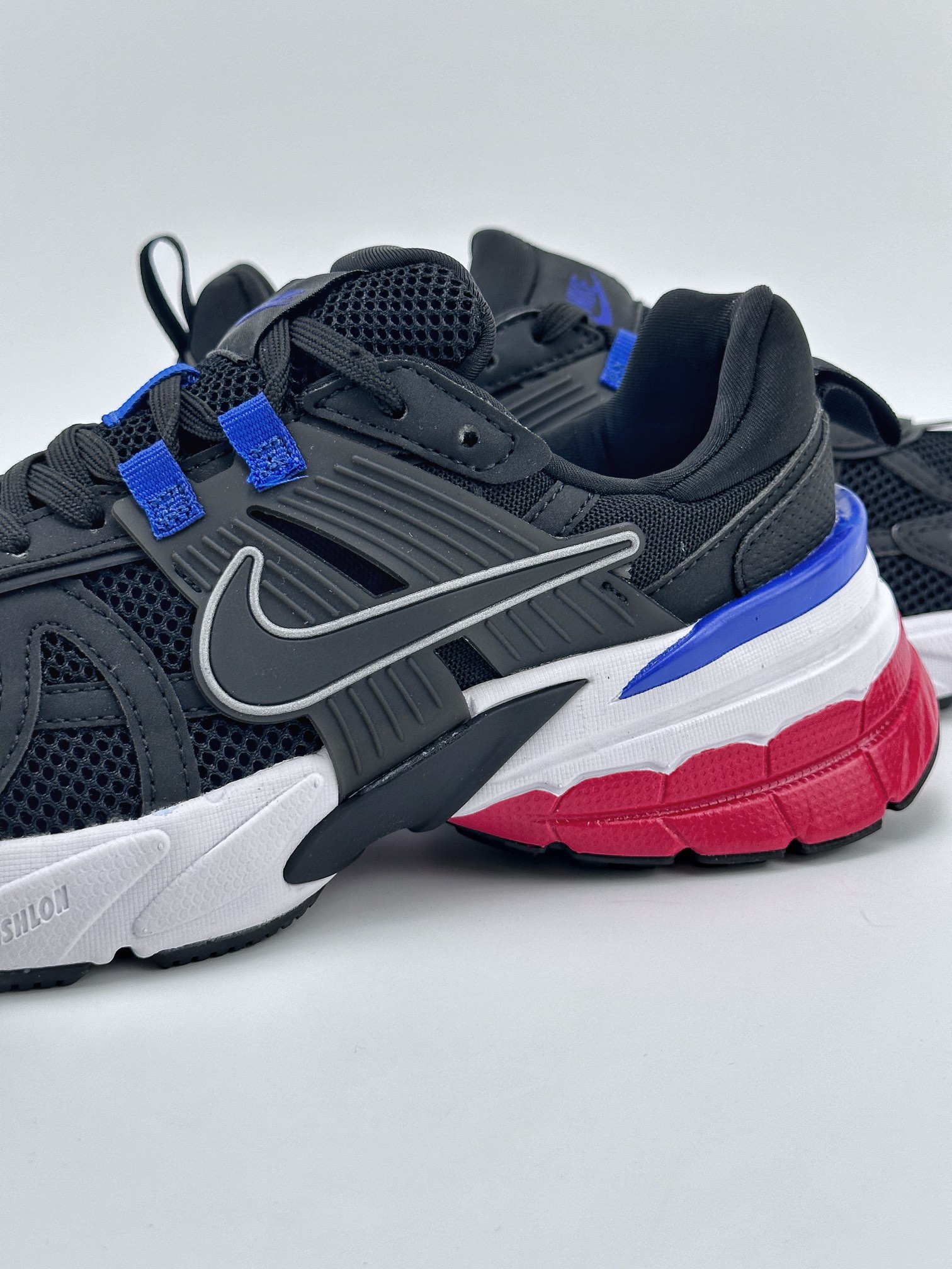 NIKE V2K Runtekk black, blue, red, shock-absorbing, non-slip retro low-top running shoes FD0736-106