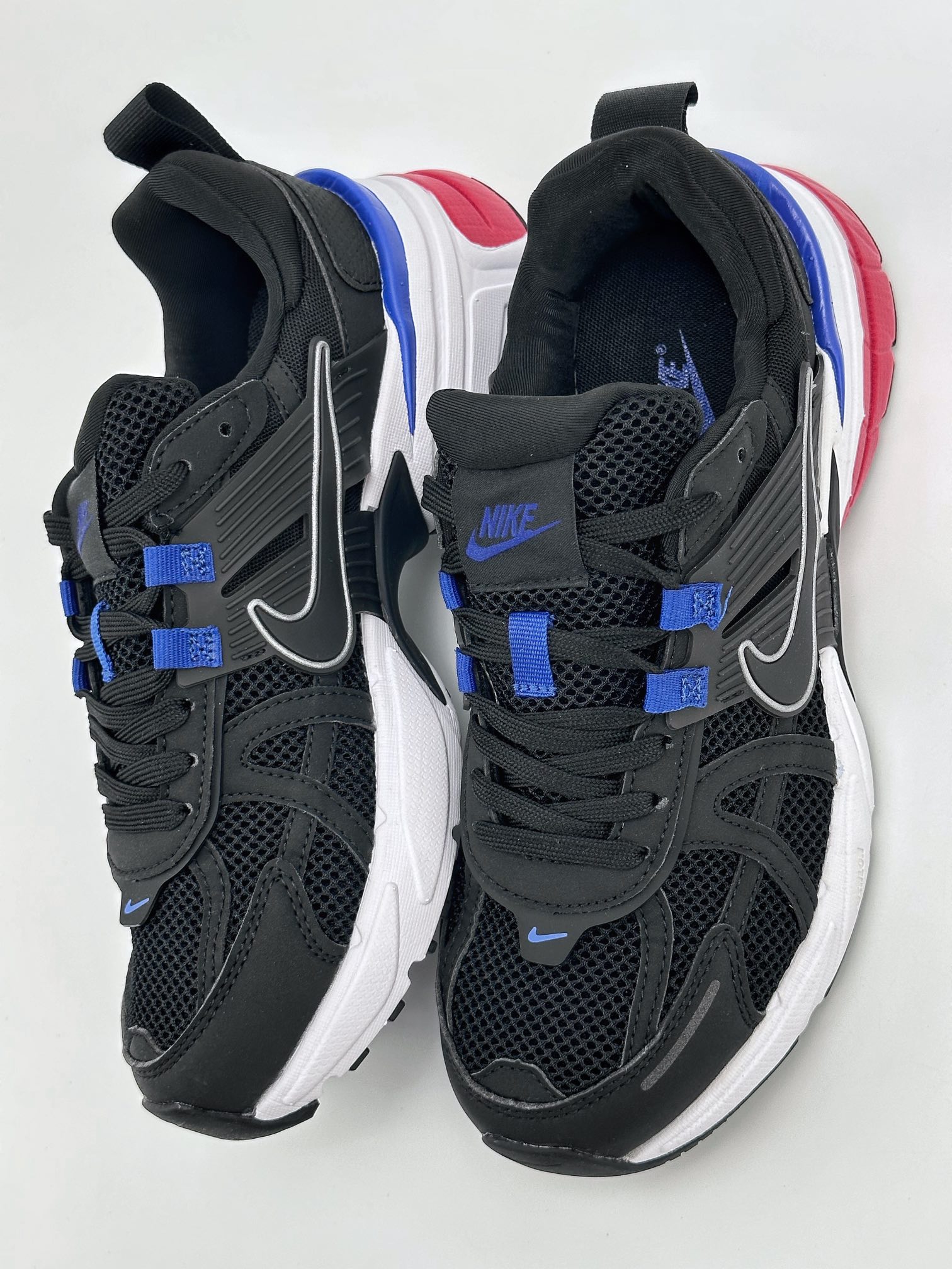 NIKE V2K Runtekk black, blue, red, shock-absorbing, non-slip retro low-top running shoes FD0736-106