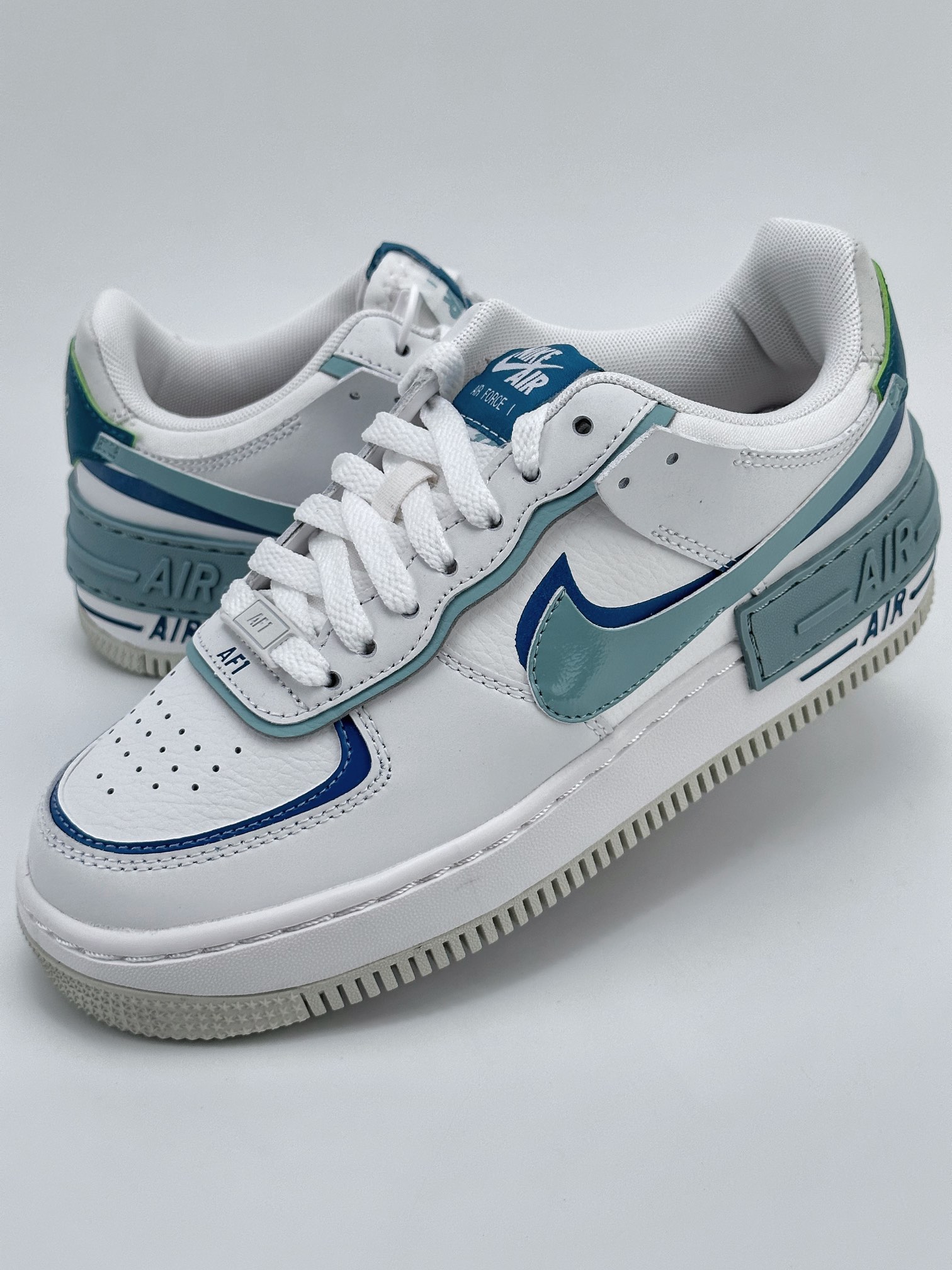 200 Nike Air Force 1 Low Shadow 白青蓝马卡龙 DZ1847-101