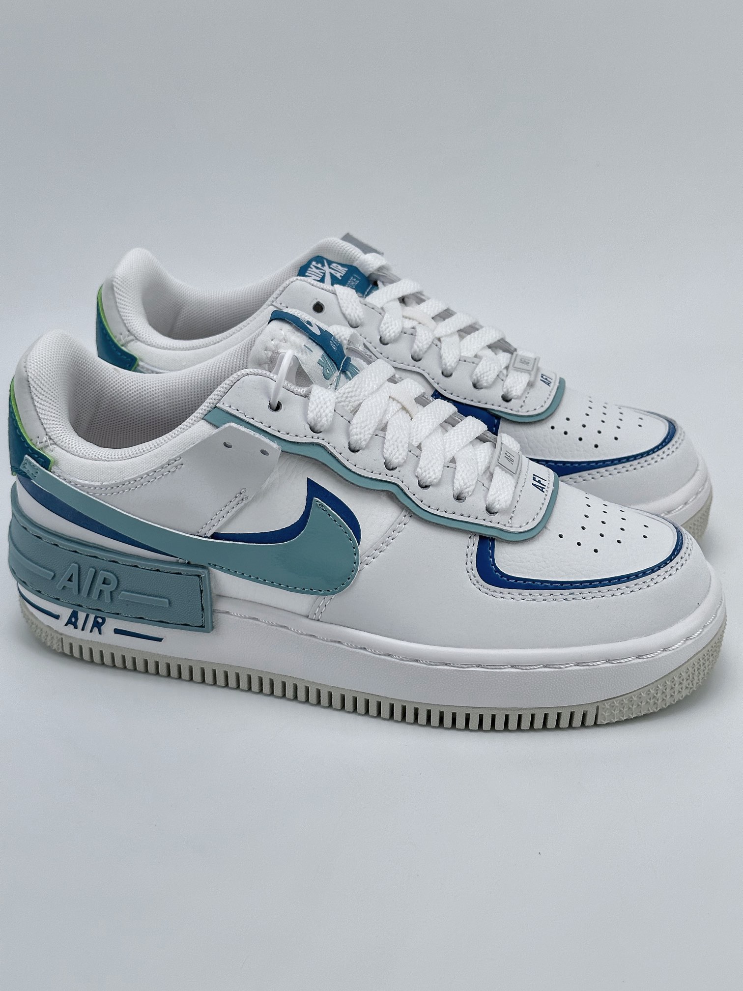 200 Nike Air Force 1 Low Shadow 白青蓝马卡龙 DZ1847-101