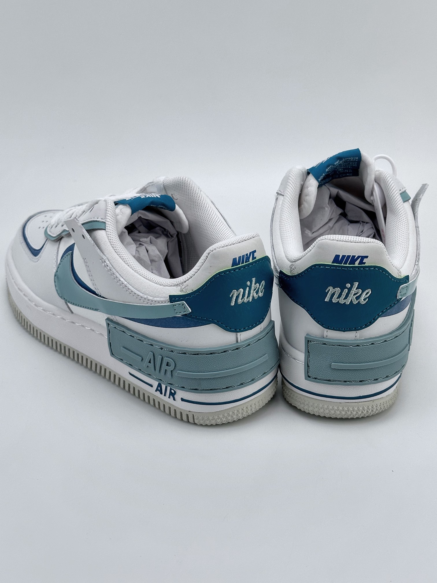 200 Nike Air Force 1 Low Shadow 白青蓝马卡龙 DZ1847-101