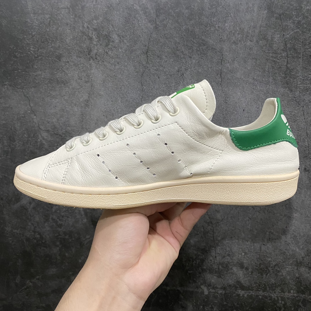 [Good version] Balenciaga x Adidas Originals StanSmith Paris Balenciaga joint Smith distressed style sneakers HP6784