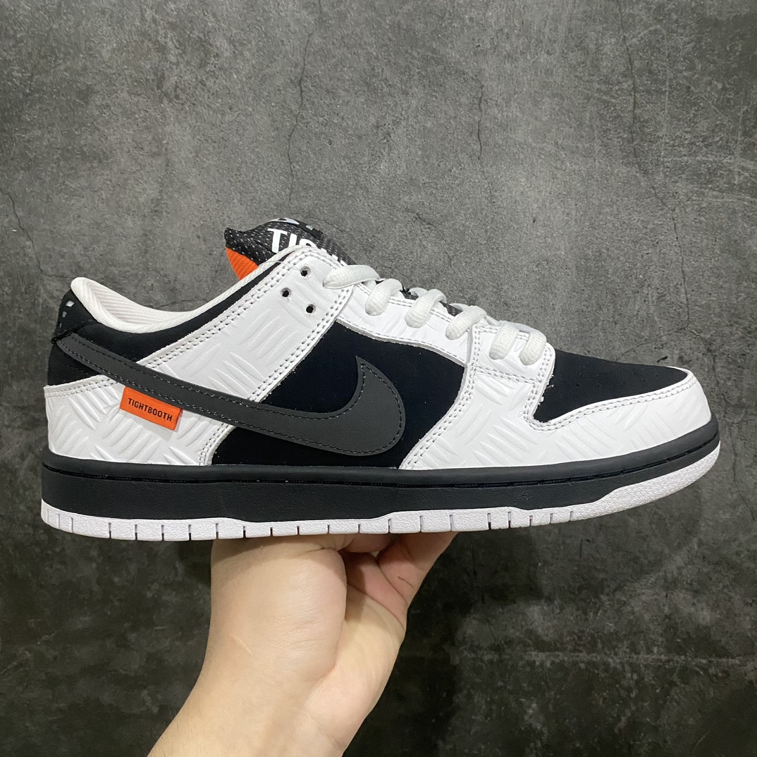 [Top version] Tightbooth x Nk SB Dunk joint model reverse panda SB low-top casual sports skateboard shoes FD2629-100