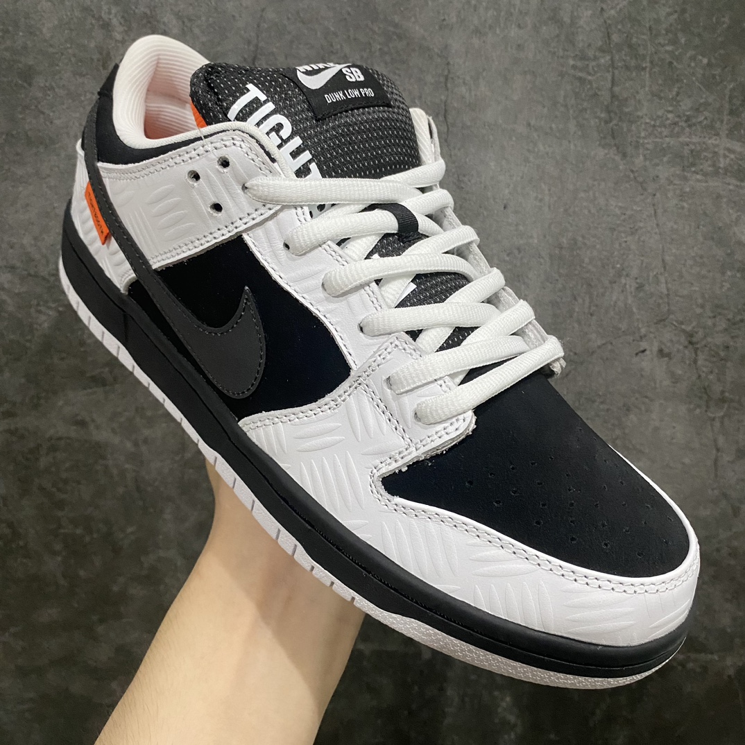 [Top version] Tightbooth x Nk SB Dunk joint model reverse panda SB low-top casual sports skateboard shoes FD2629-100