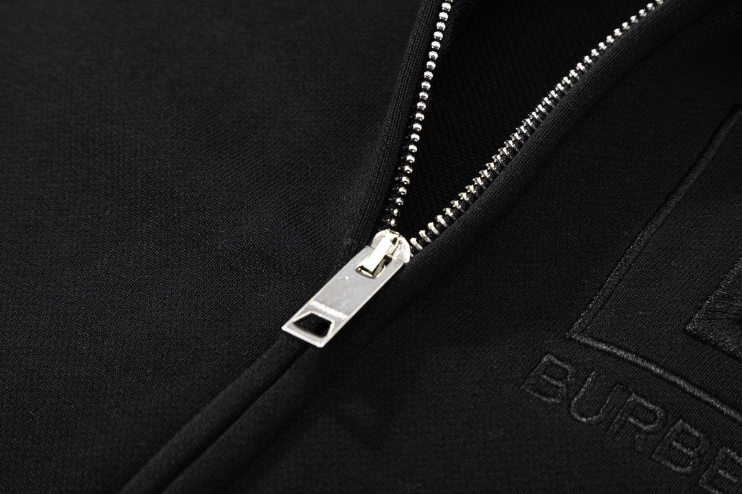 Burberry Men’s Puffer Jacket with Classic Embroidery, Black/Grey, XS-L, 460g. - 图片 5