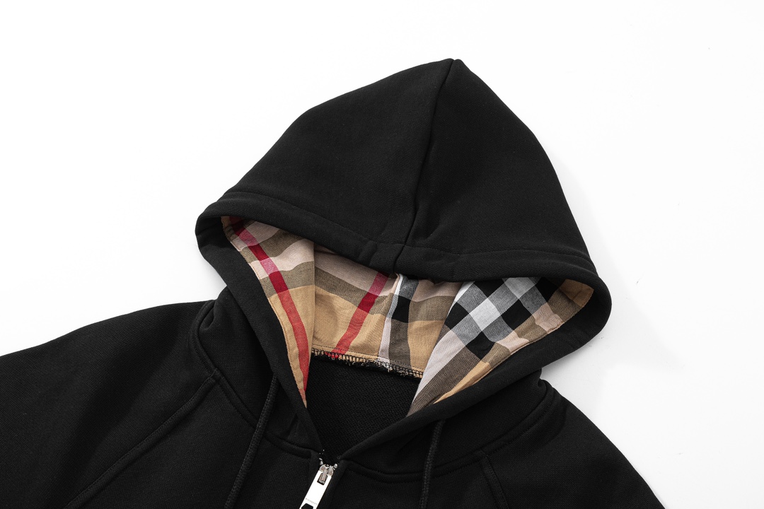 Burberry Men’s Puffer Jacket with Classic Embroidery, Black/Grey, XS-L, 460g. - 图片 3
