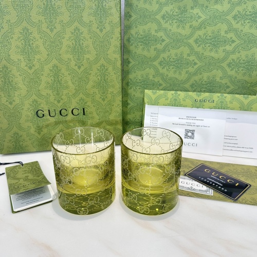 Gucci Crystal Whiskey Glasses Set, Luxury Drinkware with GG Motif, Set of 2 1 Gucci Crystal Whiskey Glasses Set, Luxury Drinkware with GG Motif, Set of 2