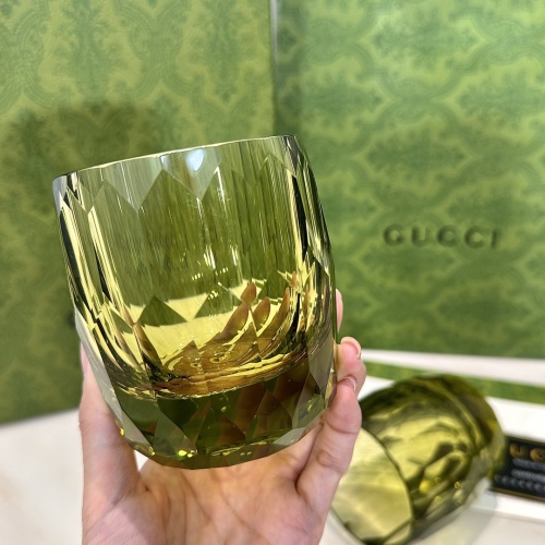 Gucci Crystal Whiskey Glasses,Set of 2, Luxury Drinkware, Bar Accessories