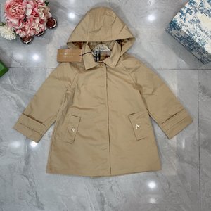 Burberry Clothing Coats & Jackets Windbreaker Lattice Kids Girl Unisex Hooded Top