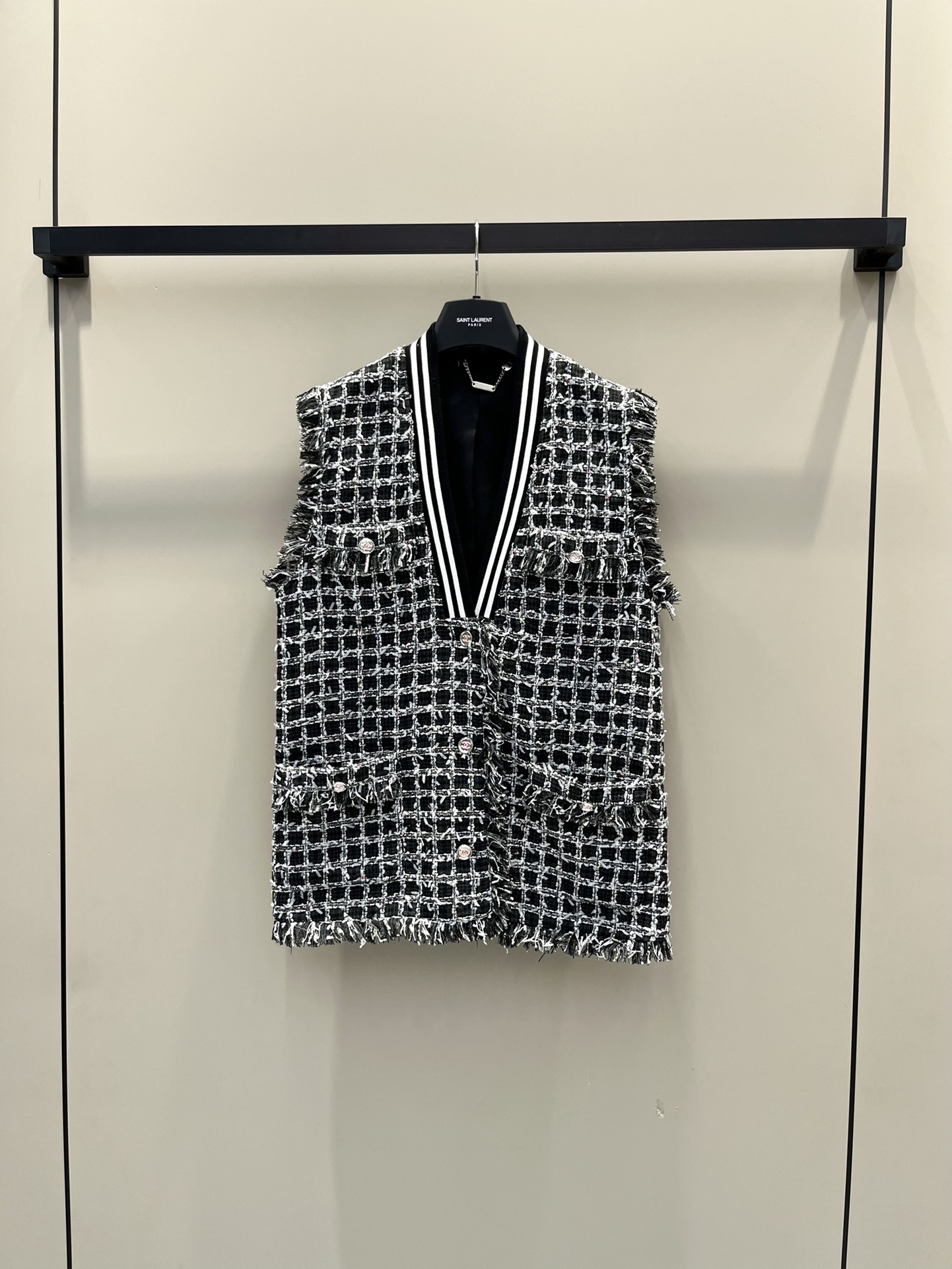 Chanel Clothing Coats & Jackets Waistcoat Weave Fall/Winter Collection Vintage