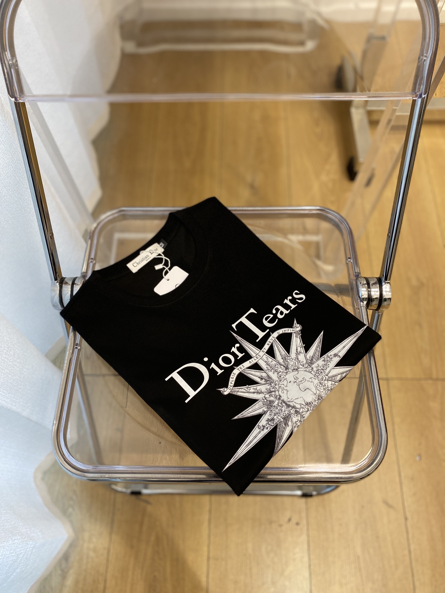 Dior Clothing T-Shirt Printing Cotton Fashion Short Sleeve