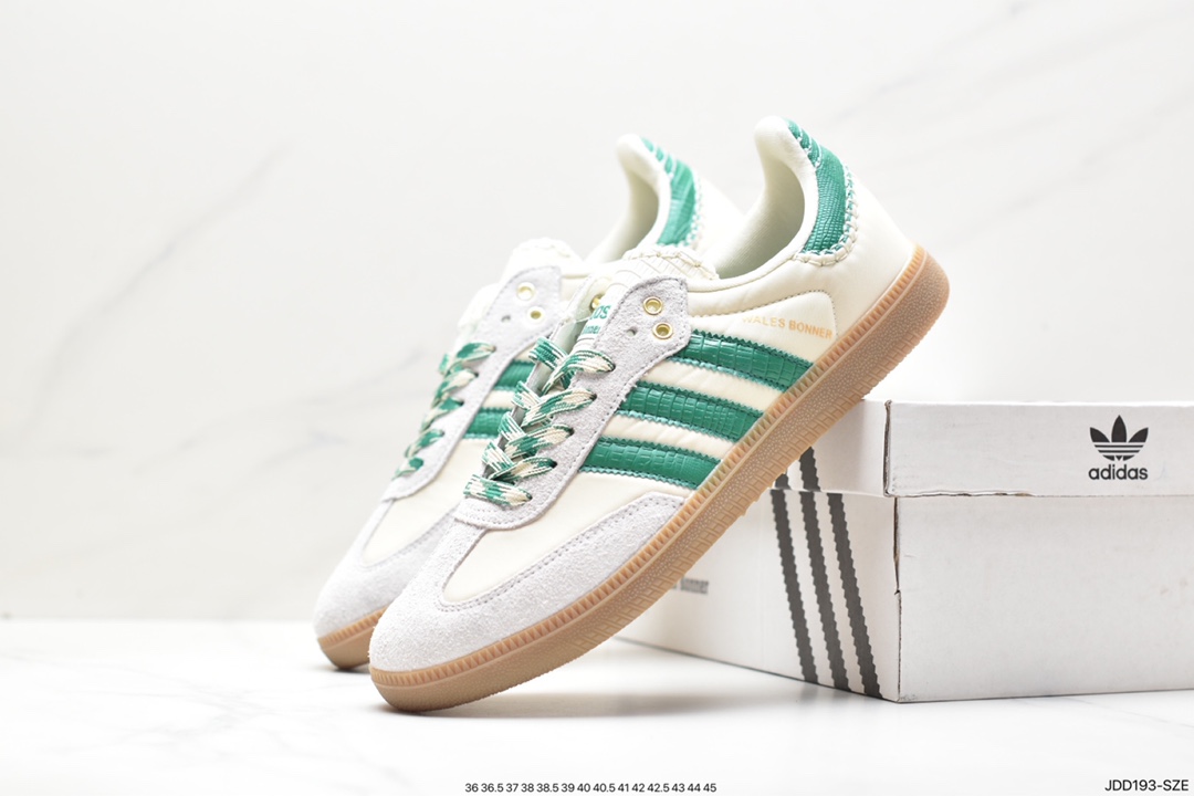 120 Adidas Originals Samba Vegan OG桑巴舞系列绅士德训足球风百搭低帮休闲运动板鞋 GZ4730