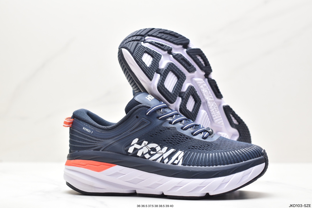 160 HOKA ONE ONE Bondi 7 余文乐同款 机能缓震跑鞋 1110519