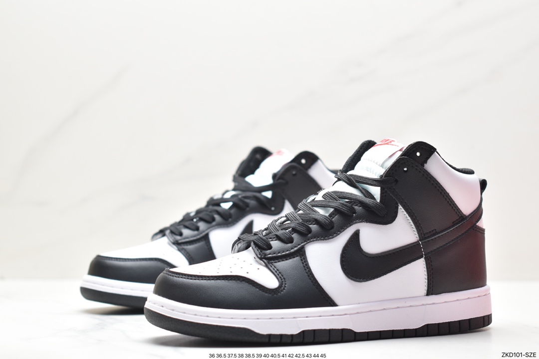 Nike Wmns SB Dunk High ”Panda” dunk series high-top casual sports skateboard shoes DD1399-103