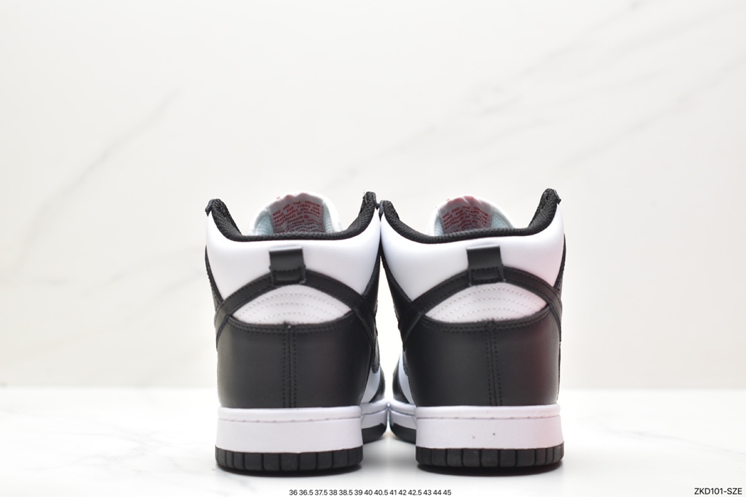 Nike Wmns SB Dunk High ”Panda” dunk series high-top casual sports skateboard shoes DD1399-103