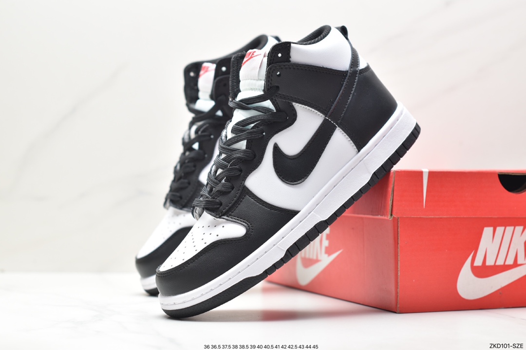 Nike Wmns SB Dunk High ”Panda” dunk series high-top casual sports skateboard shoes DD1399-103