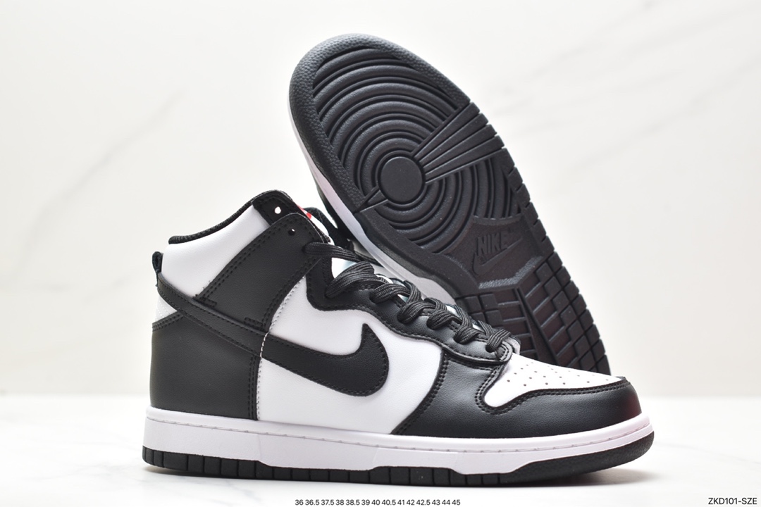 Nike Wmns SB Dunk High ”Panda” dunk series high-top casual sports skateboard shoes DD1399-103