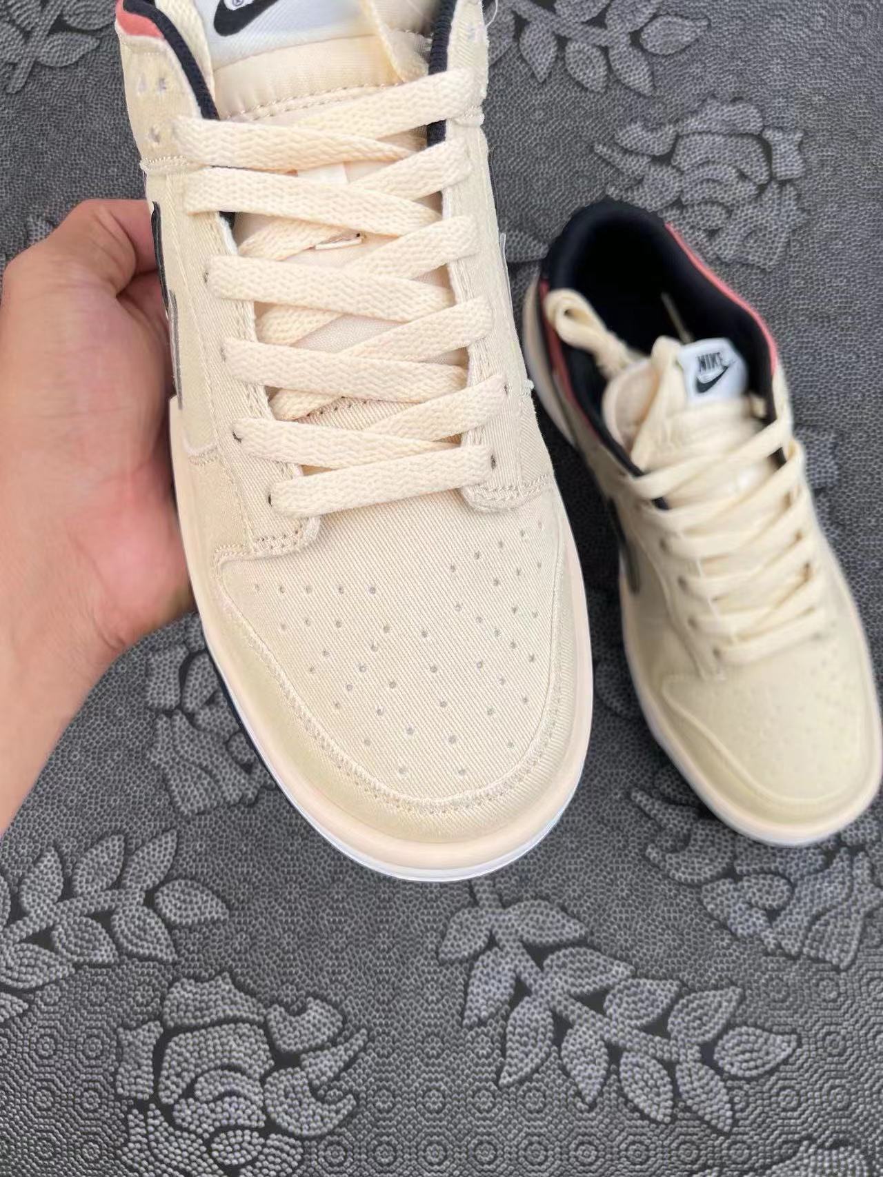 ? 正品定制Nike Dunk Low米灰配色 小男孩头像?