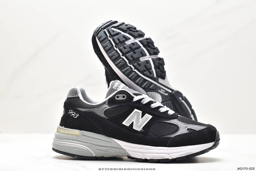 New Balance Made in USA MR993 series American-made classic retro casual sports all-match dad running shoes MR993BK