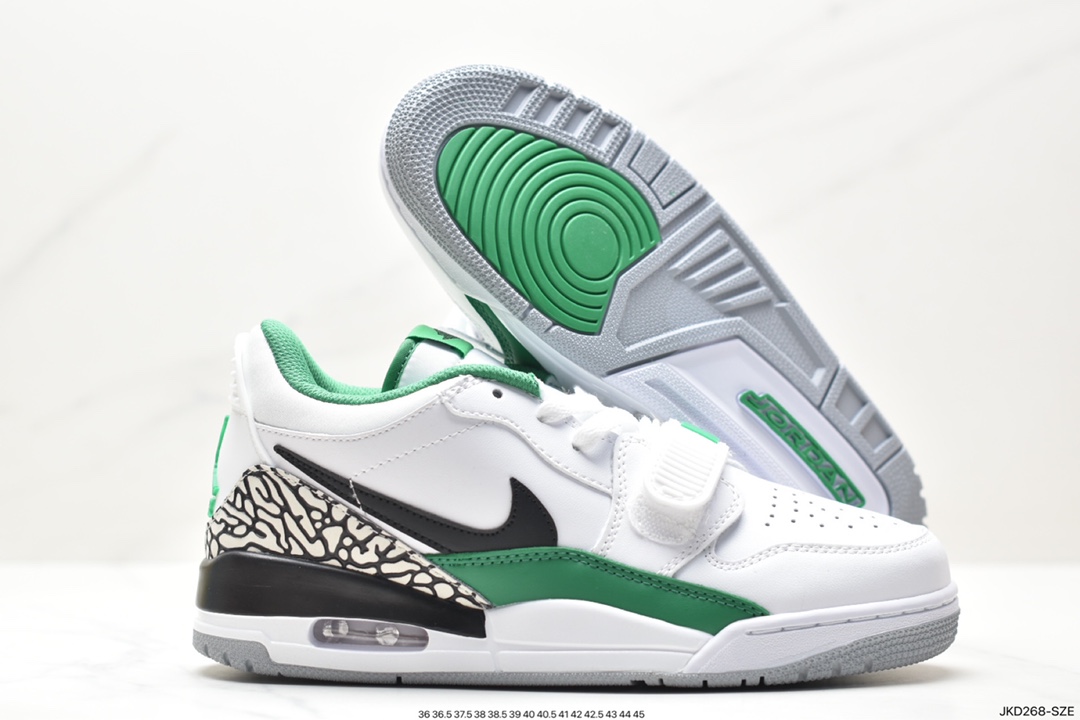 160 耐克Nike Air Jordan Legacy 312 Low White/Pine Green 篮球鞋 FN3406-101