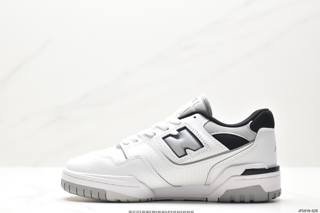 New Balance 55 series white, yellow and green New Balance leather neutral casual running shoes BB550NCL