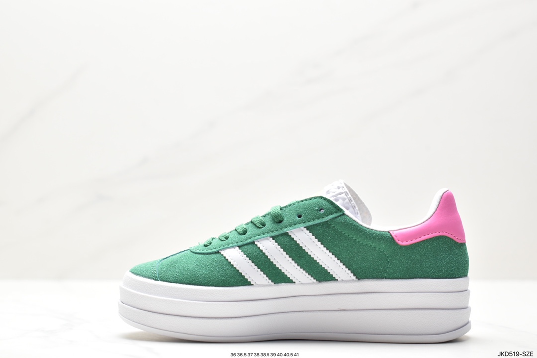 Adidas Gazelle Bold w low-top retro versatile casual sports shoes HB003