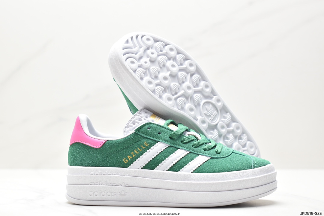 Adidas Gazelle Bold w low-top retro versatile casual sports shoes HB003