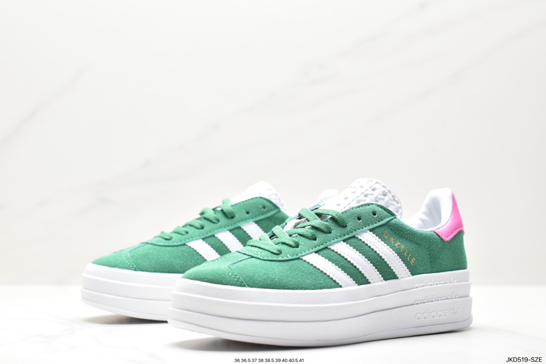 Adidas Gazelle Bold w low-top retro versatile casual sports shoes HB003