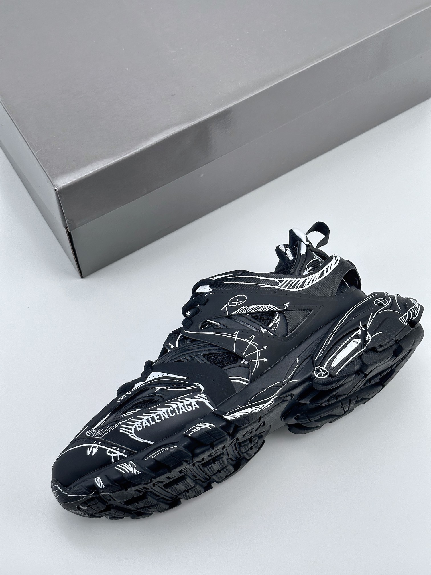 500 高奢品牌-巴黎世家BALENCIAGA Track Trainers 3.0代 复古野跑姥爹潮流百搭慢跑鞋 542436 W3R2 2315