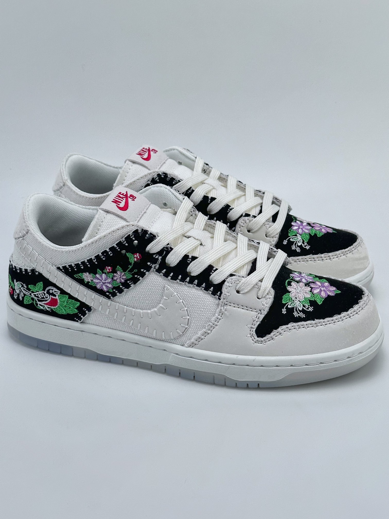 Nike SB Dunk Low Decon N7 Magpie Floral Embroidery Print FD6951-300