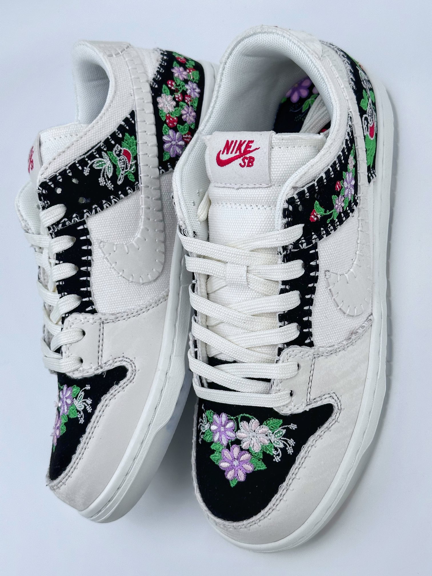 Nike SB Dunk Low Decon N7 Magpie Floral Embroidery Print FD6951-300